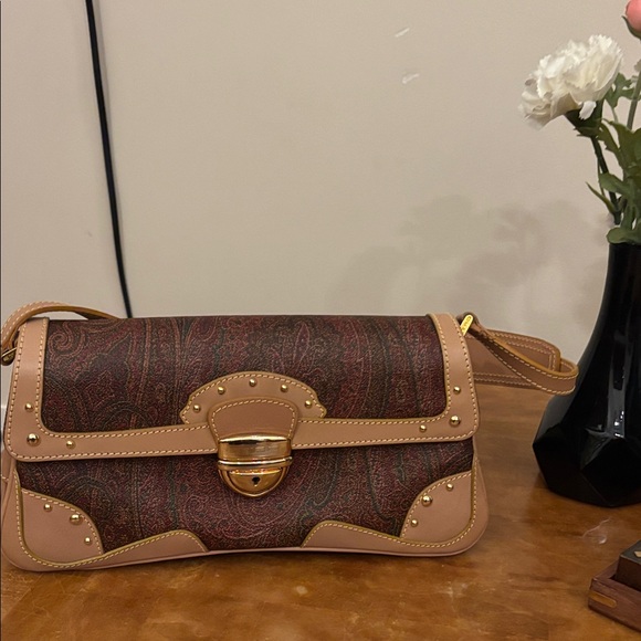 Etro Handbags - Etro Elegant Brown and Tan Women's Bag